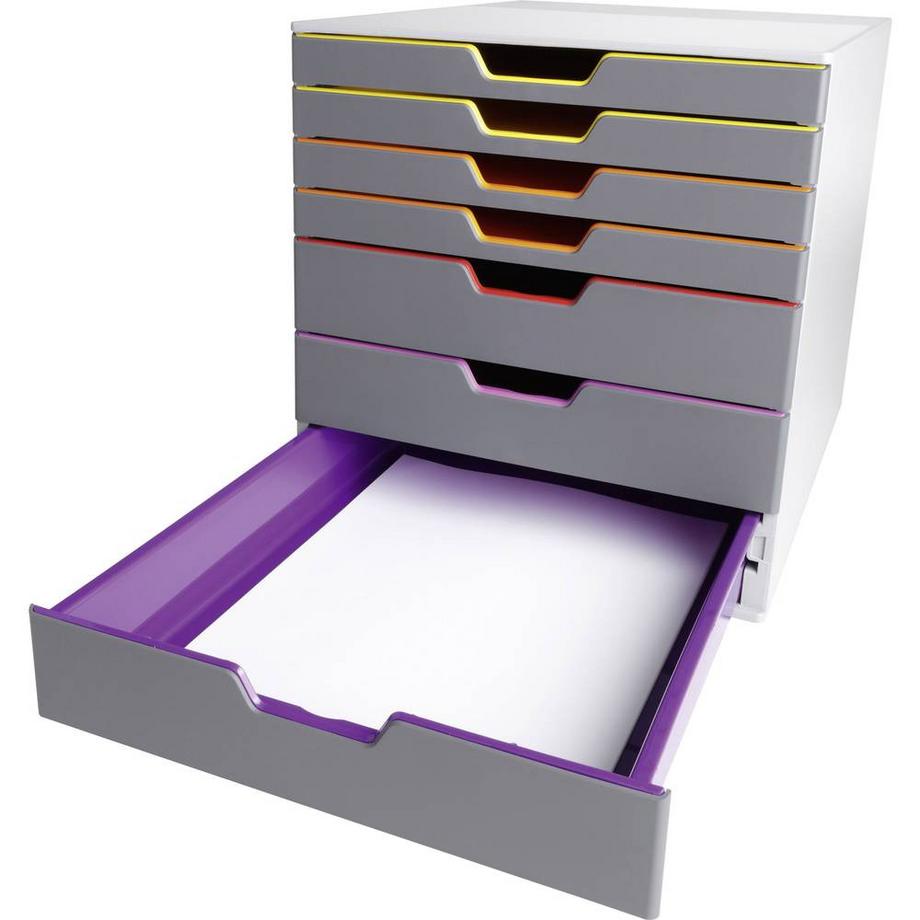 DURABLE VARICOLOR 7 - 7607  Cassettiera Grigio DIN A4, DIN C4, Folio, Letter Numero cas  