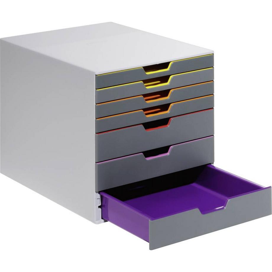 DURABLE VARICOLOR 7 - 7607  Cassettiera Grigio DIN A4, DIN C4, Folio, Letter Numero cas  