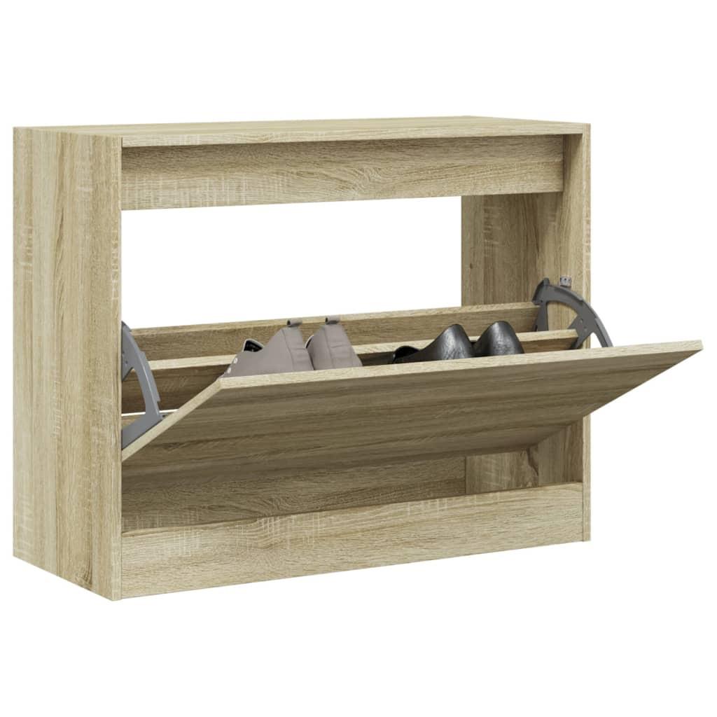 VidaXL Armoire à chaussures bois d'ingénierie  