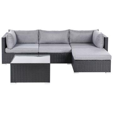 Lounge Set aus PE Rattan Klassisch SANO