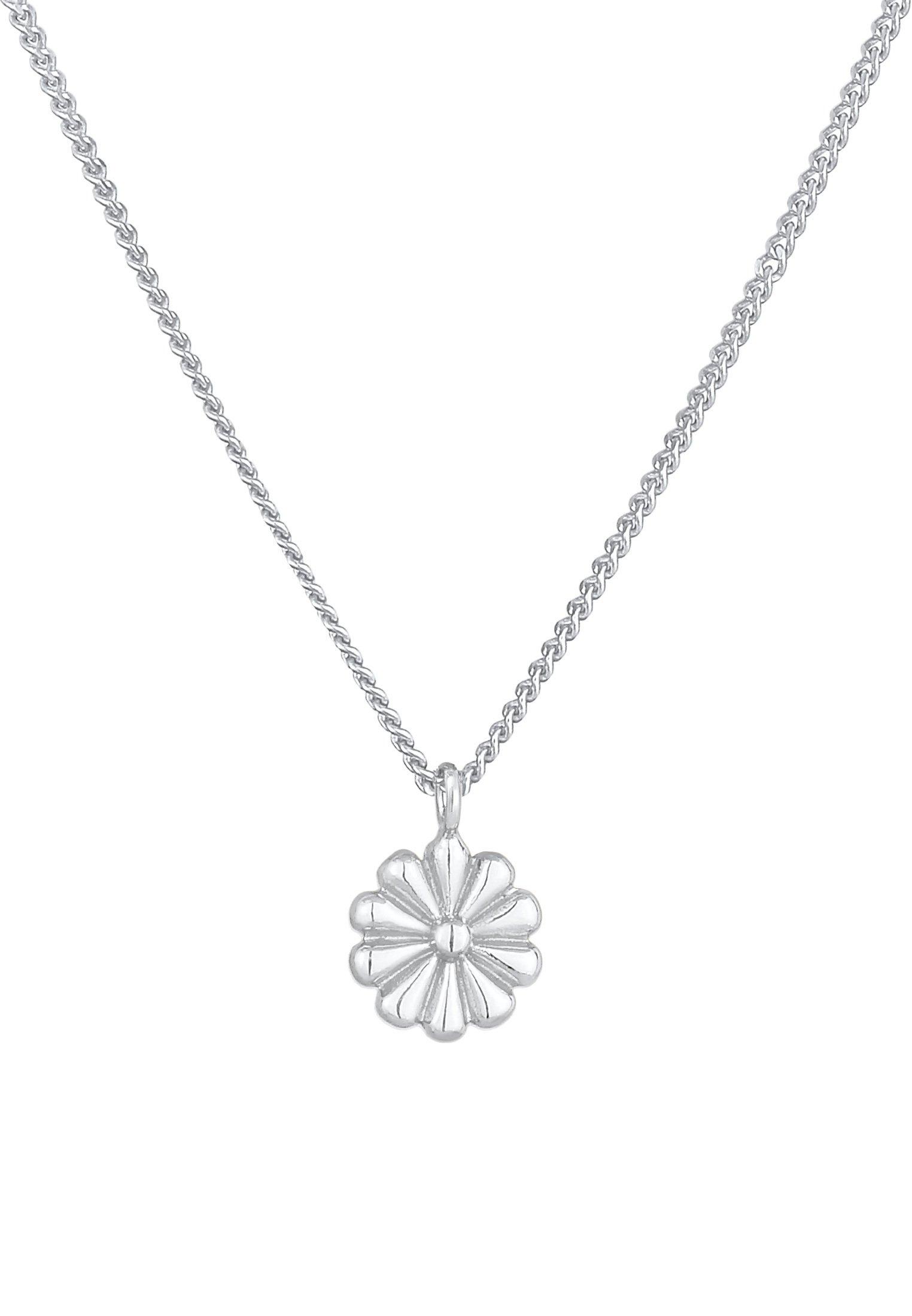 Elli  Collier Pendentif De Fleurs Pour Dames Tendance Florale Blogueur Filigrane 