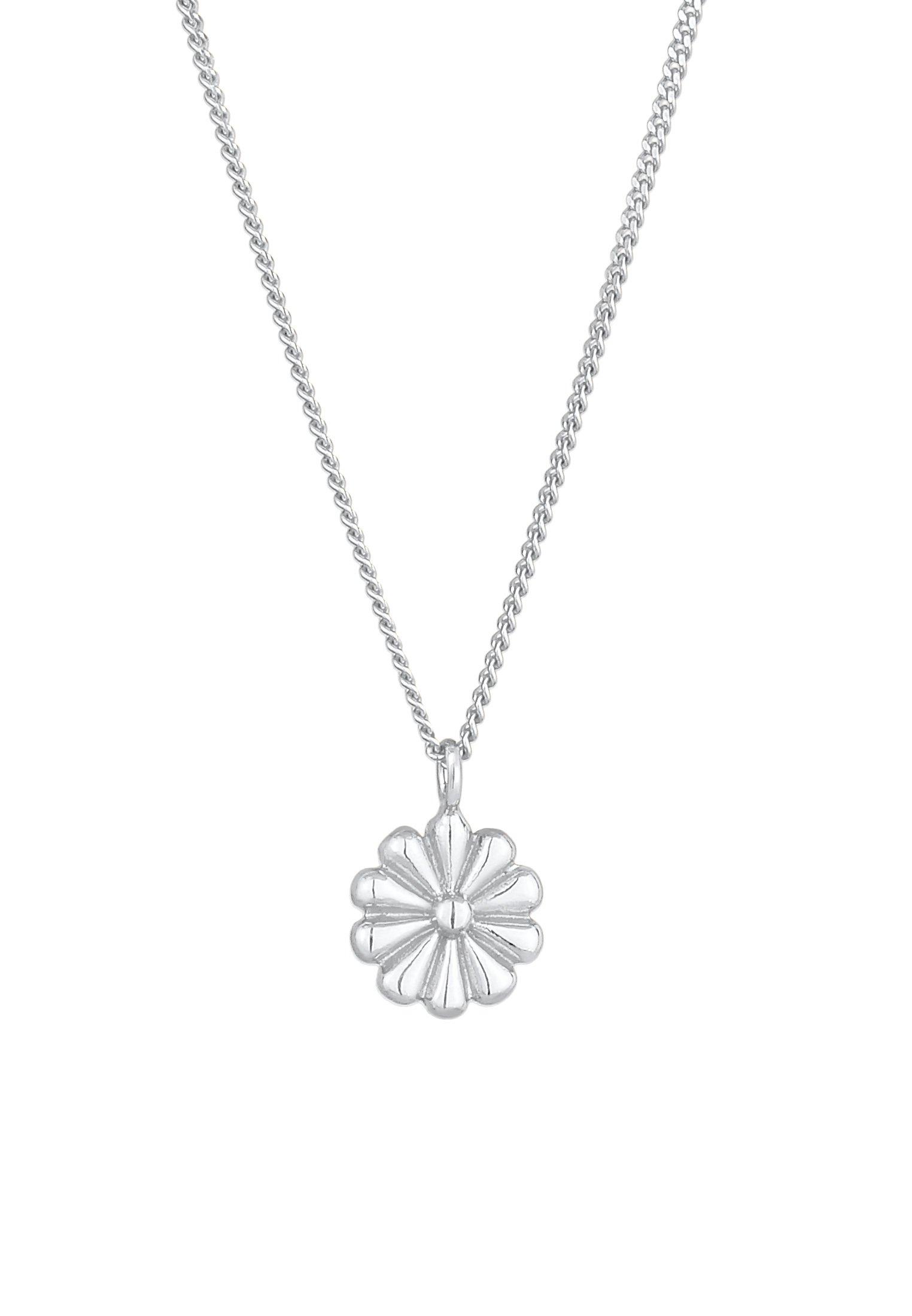 Elli  Collier Pendentif De Fleurs Pour Dames Tendance Florale Blogueur Filigrane 