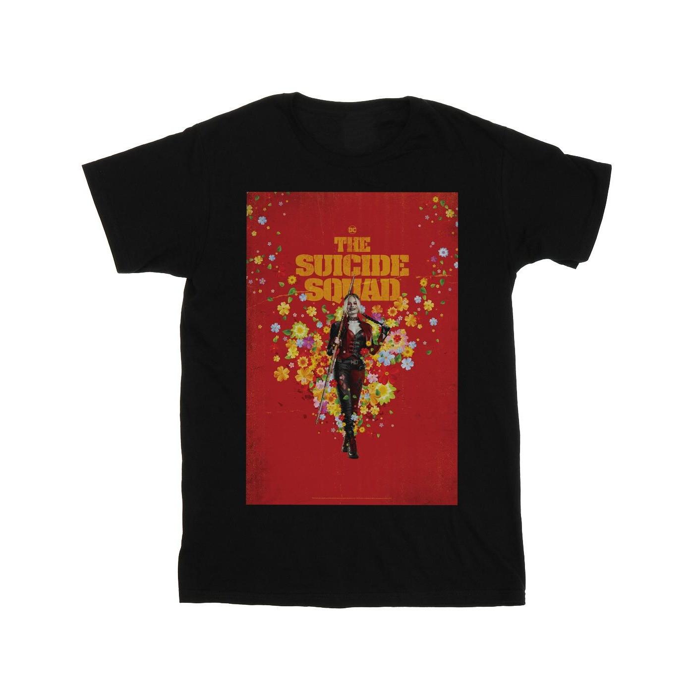 Image of The Suicide Squad Harley Quinn Poster Tshirt Damen Schwarz L