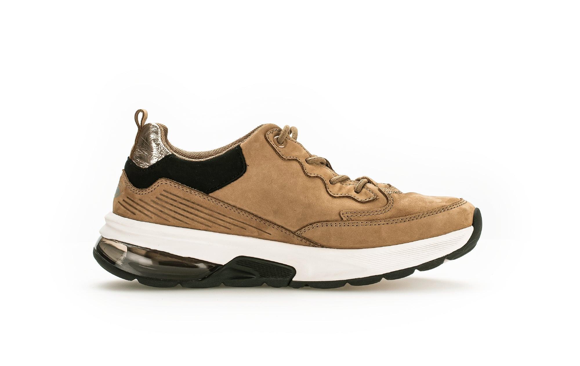 Image of - Nubuk Wandersneaker Damen Beige 40