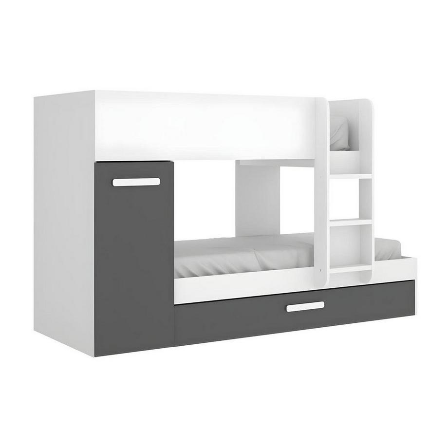 Lits superposés avec tiroir lit gigogne ANTHONY avec rangements 3