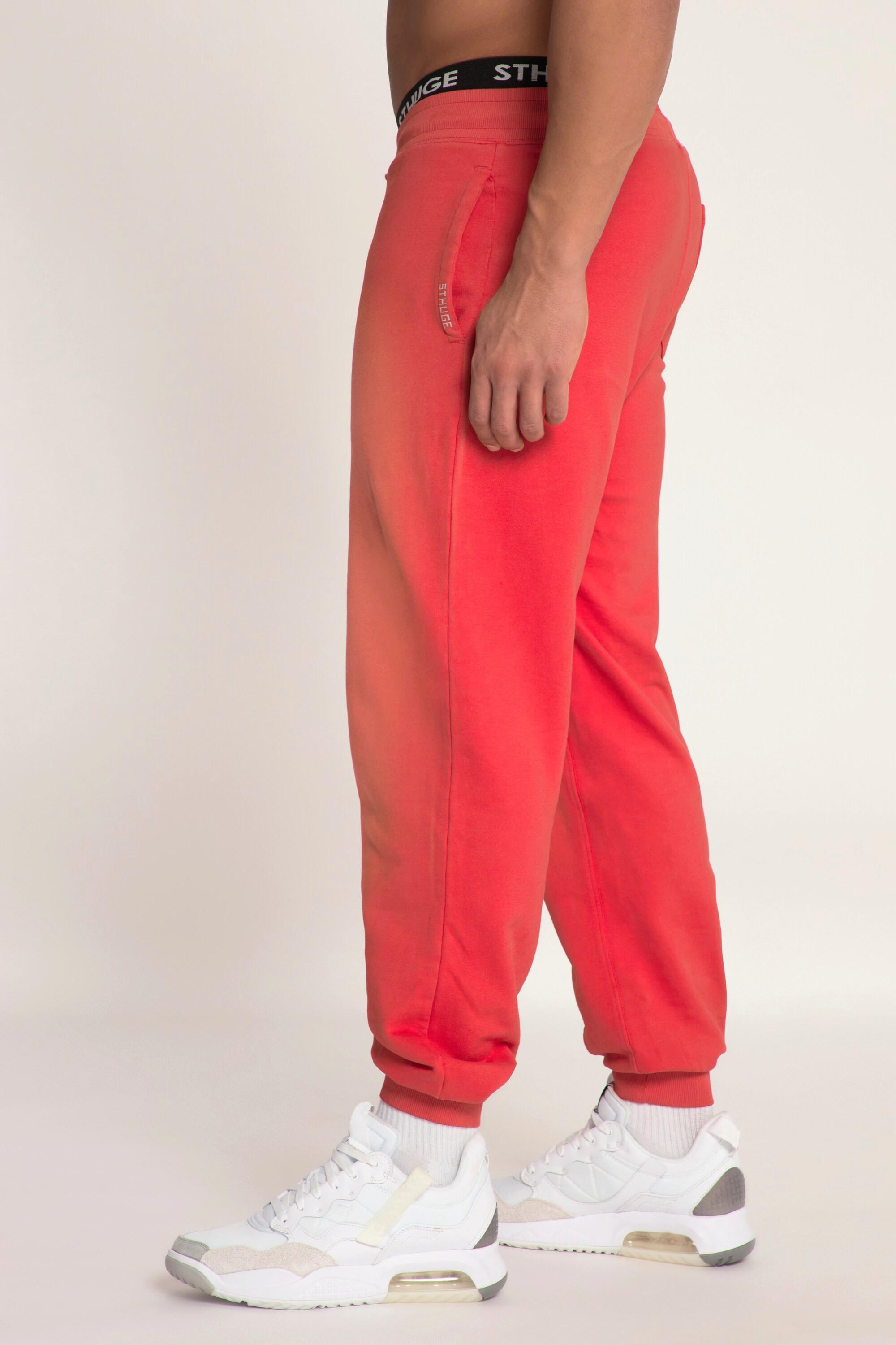 Sthuge  Pantalon de jogging STHUGE, look vintage, coupe Basic Fit, taille élastique – jusqu'au 8 XL 