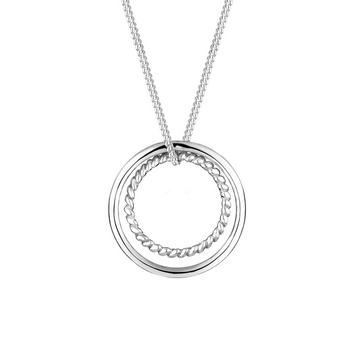 Collier Kreis Ring Geo Basic Trend 925 Sterling Silber