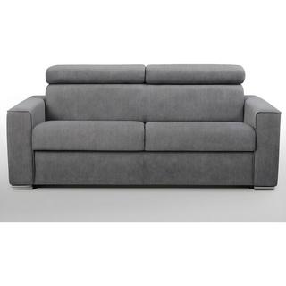LINEA SOFA Canapé 3 places conible express en tissu VIZIR Couchage à  lattes larges 1Matelas  