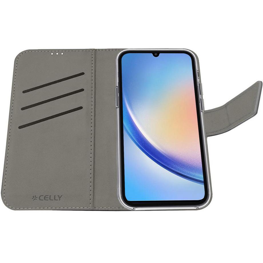 Celly  Étui portefeuille Wally Galaxy A35 5G noir 