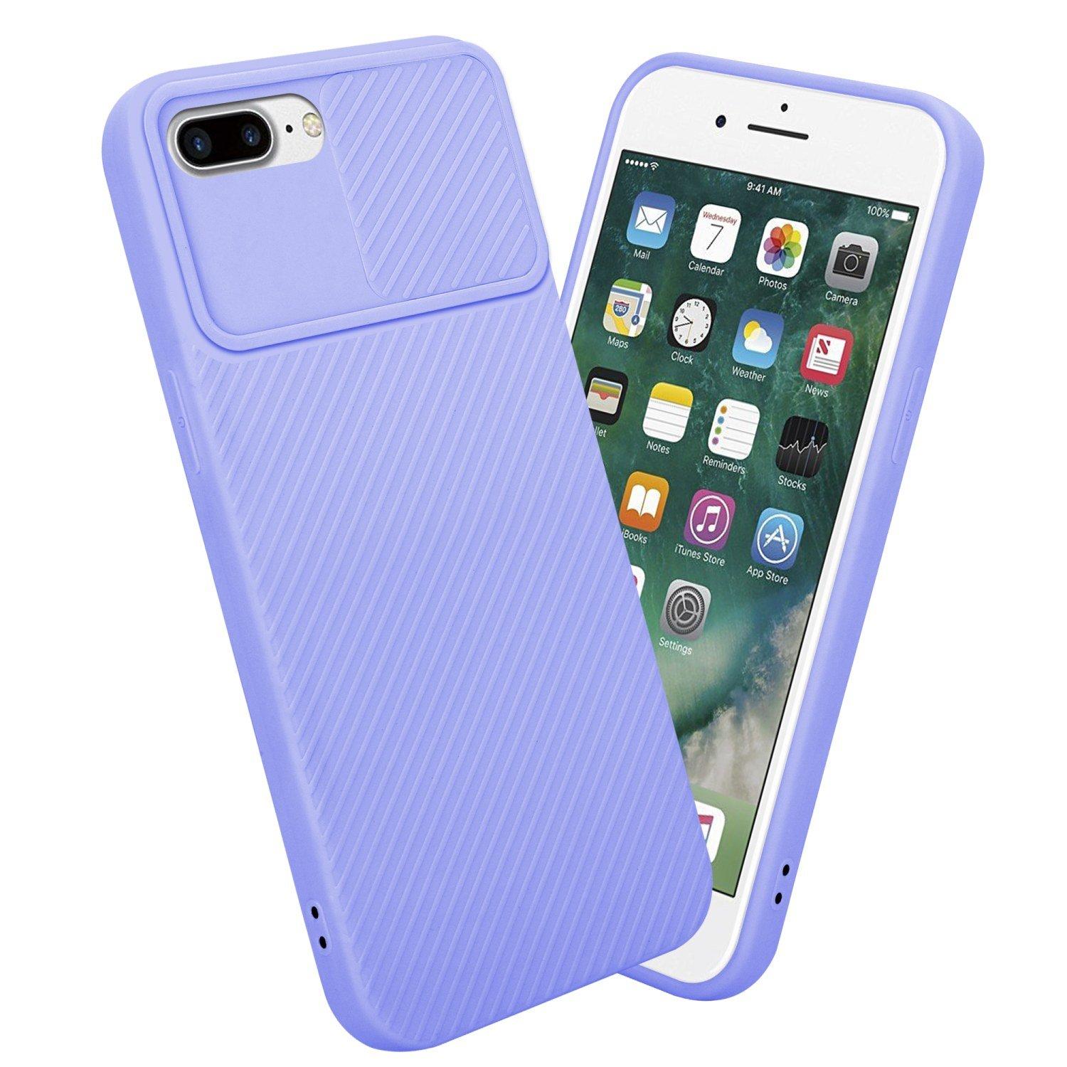 Cadorabo  Housse compatible avec Apple iPhone 7 PLUS / 7S PLUS / 8 PLUS - Coque de protection en silicone TPU flexible et avec protection pour appareil photo 