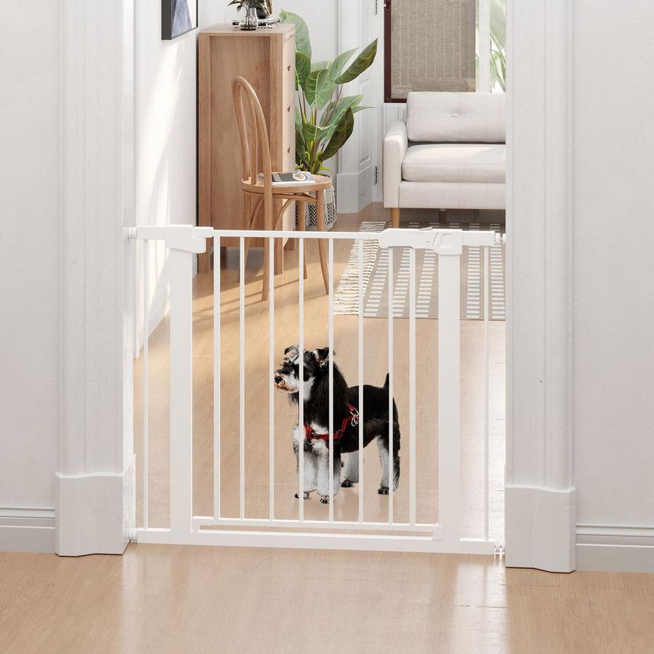 Northio  Barrière de sécurité pour porte, escalier, pour chien, réglable, 75 à 96 cm, fermeture automatique 