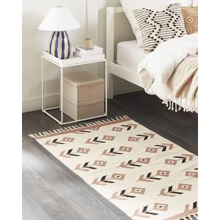 Beliani Tapis en Coton Boho NIAVAN  