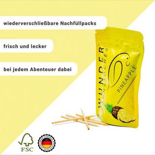 Wunder Zahnstocher  Cure-dents saveur ananas Refill 