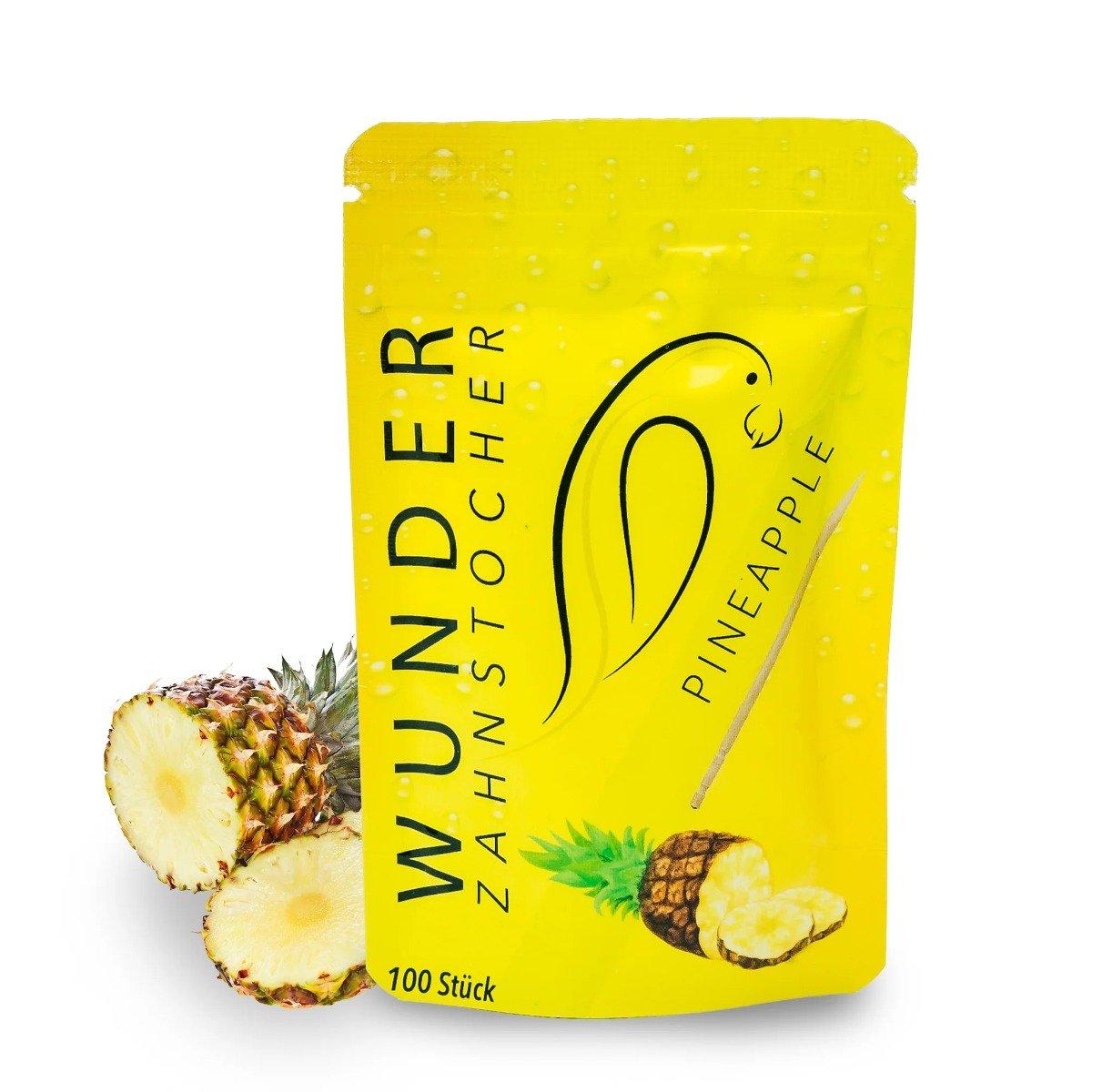 Wunder Zahnstocher  Cure-dents saveur ananas Refill 