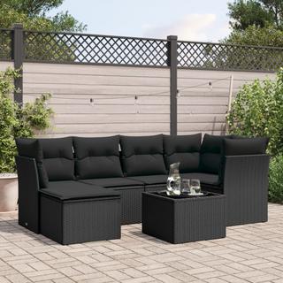 VidaXL set divano da giardino Polirattan  