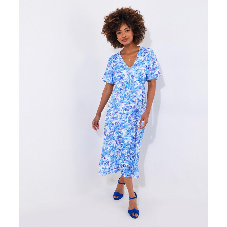 Joe Browns Robe Midi Fleurie Manches Fluides  