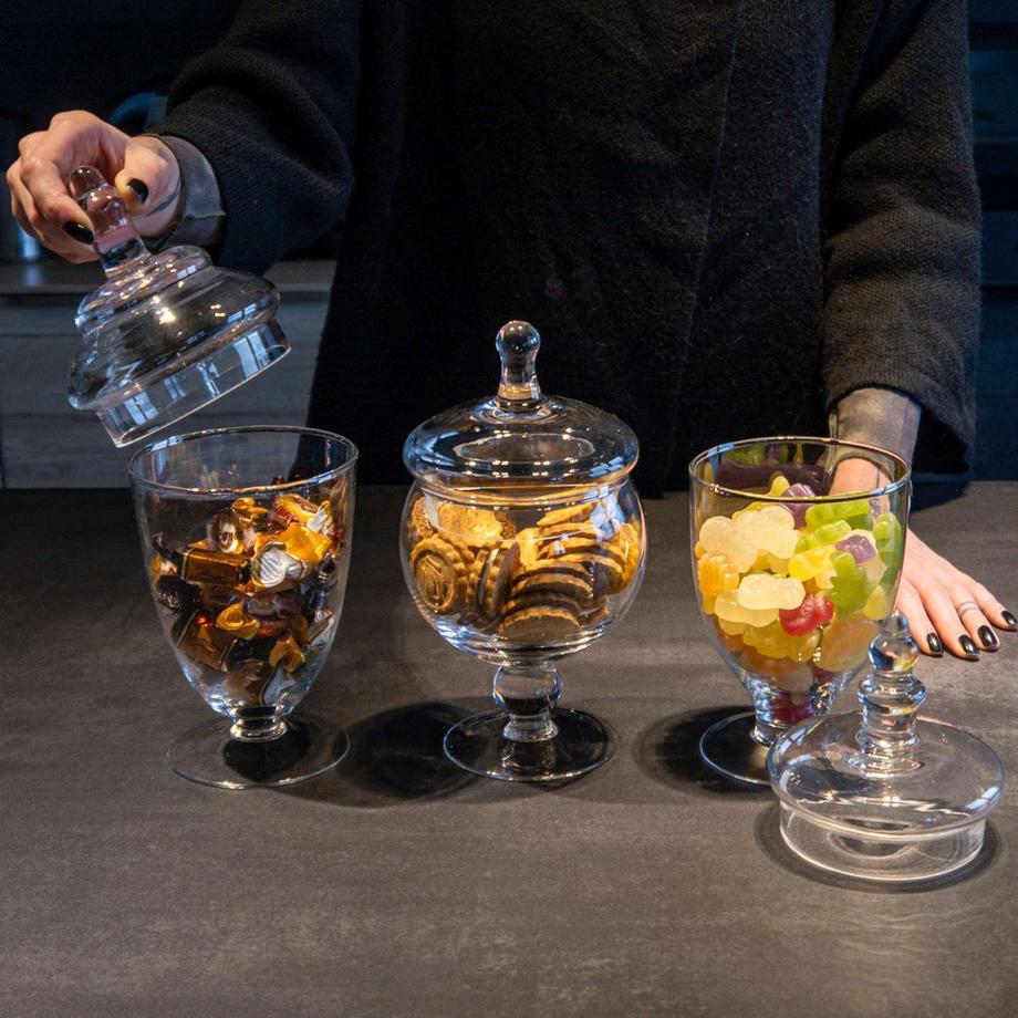 Intirilife Bocaux À Bonbons De Style Victorien (Lot De 3)  