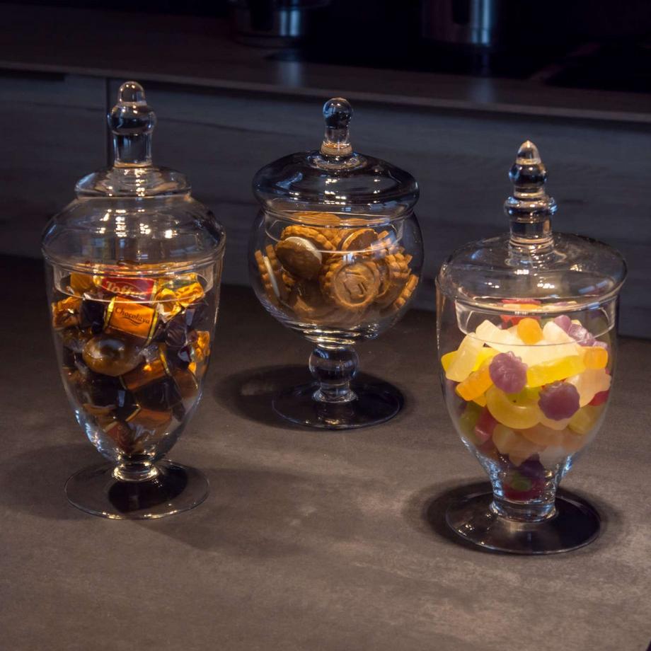 Intirilife Bocaux À Bonbons De Style Victorien (Lot De 3)  