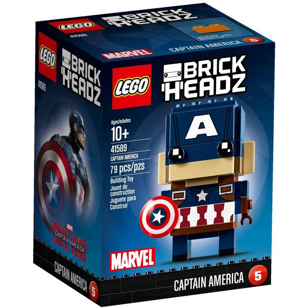 Image of LEGO Brickheadz Captain America 41589
