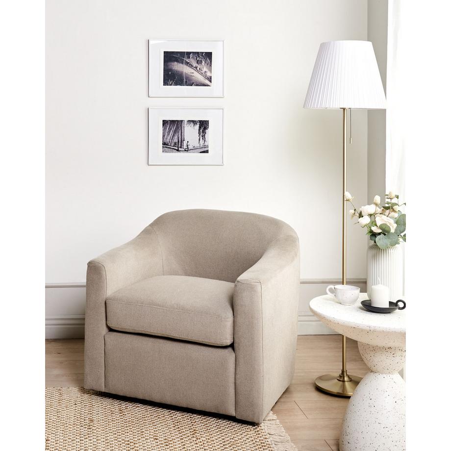 Beliani Drehsessel aus Stoff Modern MAGNOR  