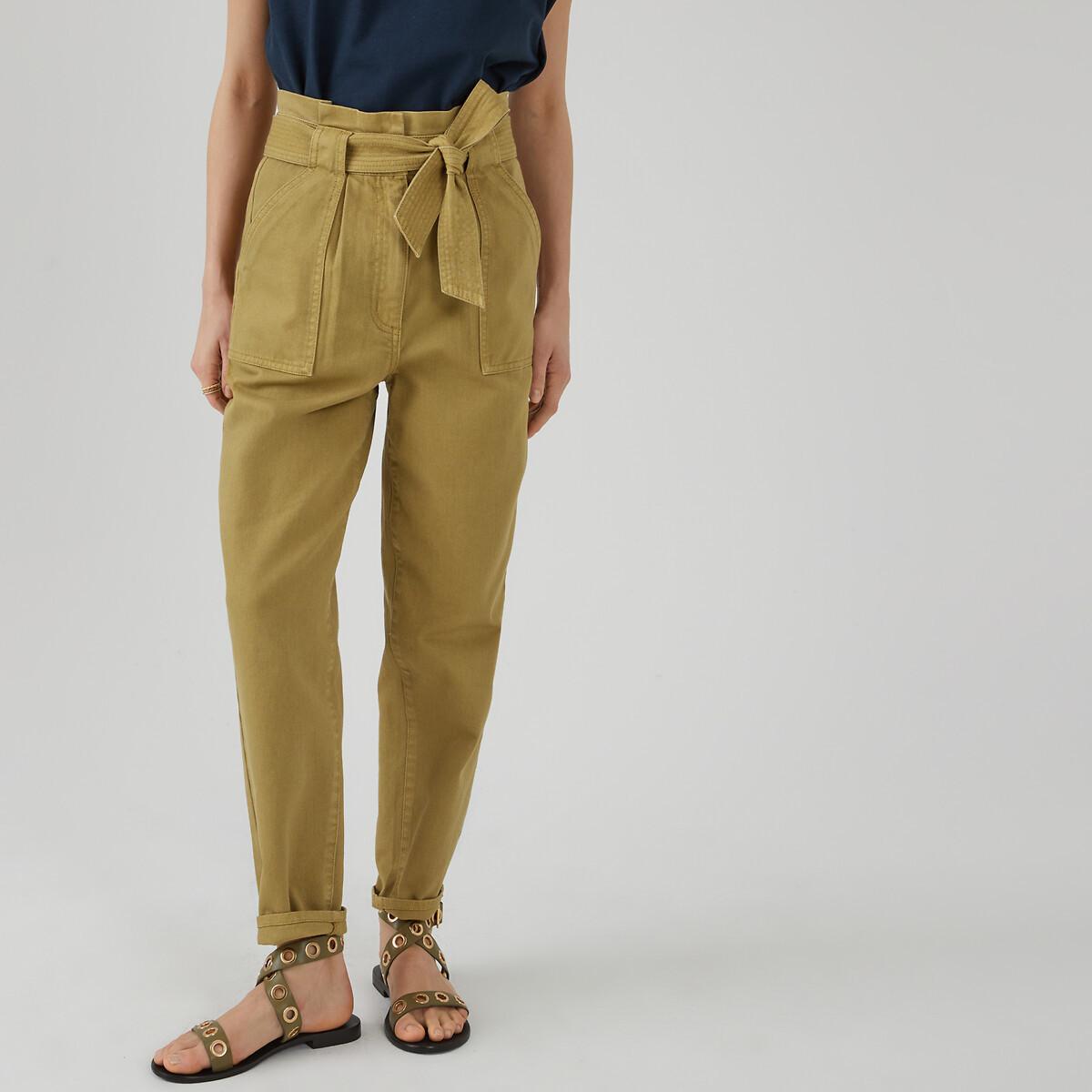 Image of Paperbag-hose Damen Grün 36