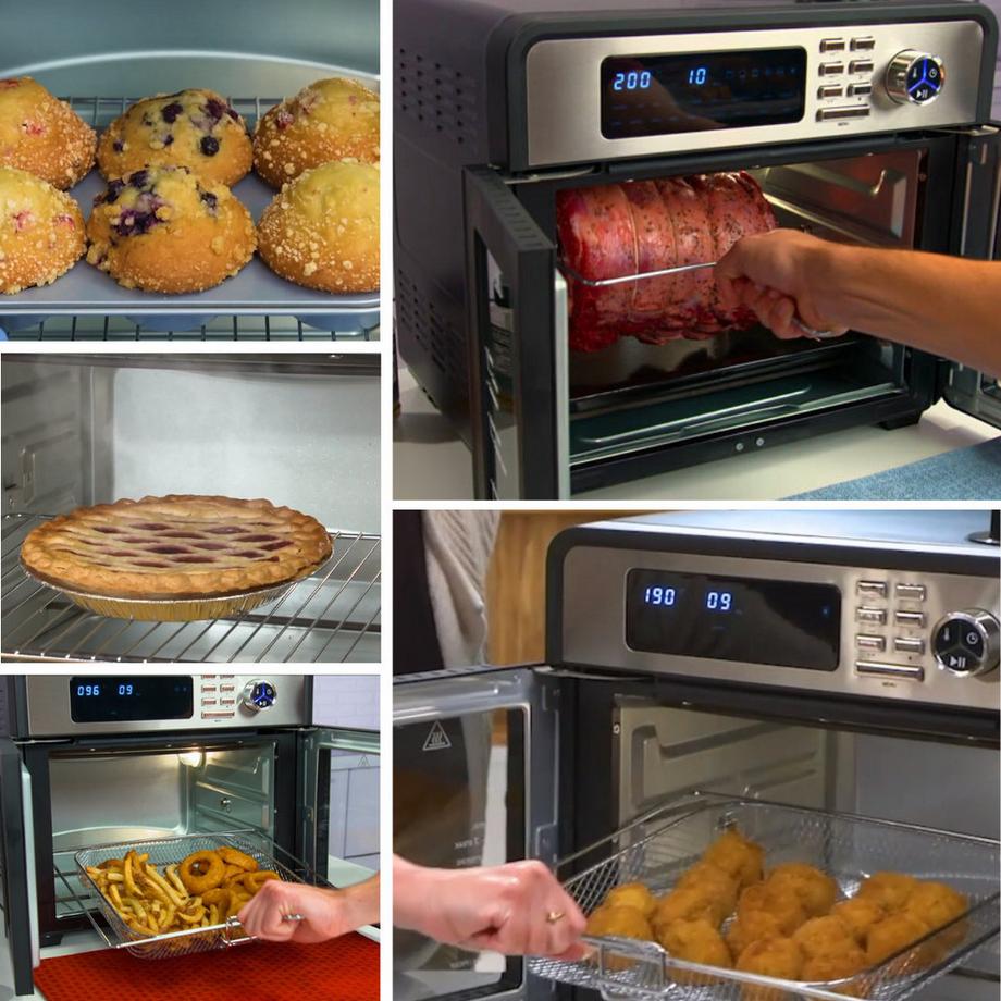 BEST DIRECT Chef-O-Matic Double Door Oven - Friteuse à air et mini-four  