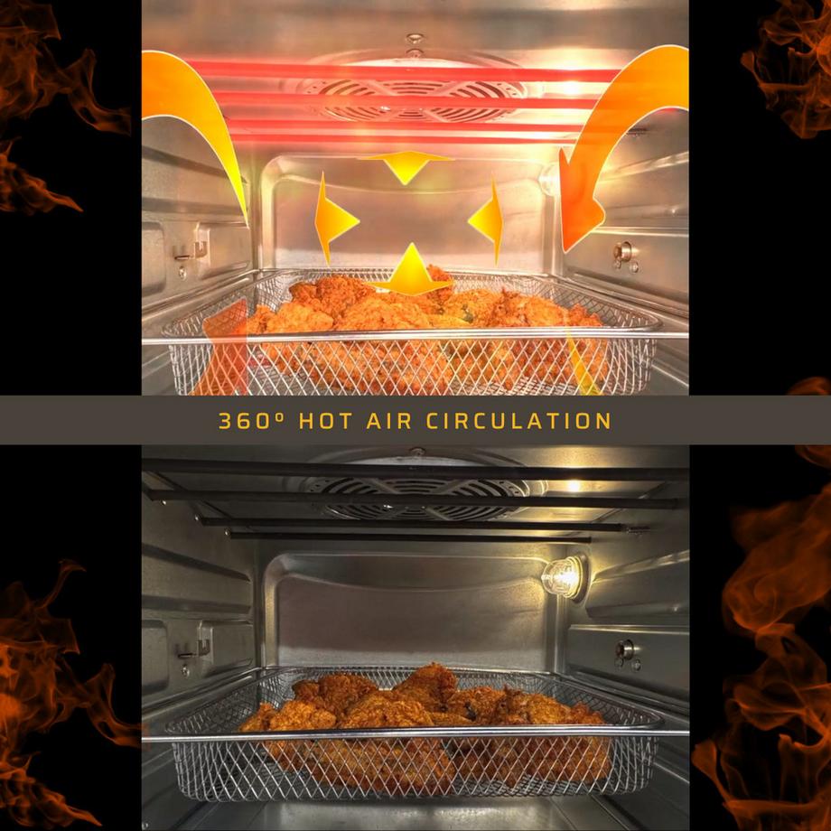 BEST DIRECT Chef-O-Matic Double Door Oven - Friteuse à air et mini-four  