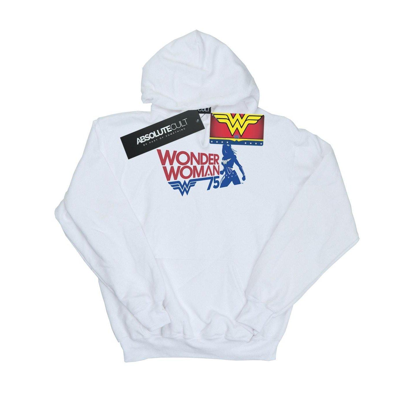 Image of Wonder Woman Seventy Five Kapuzenpullover Mädchen Weiss 152-158
