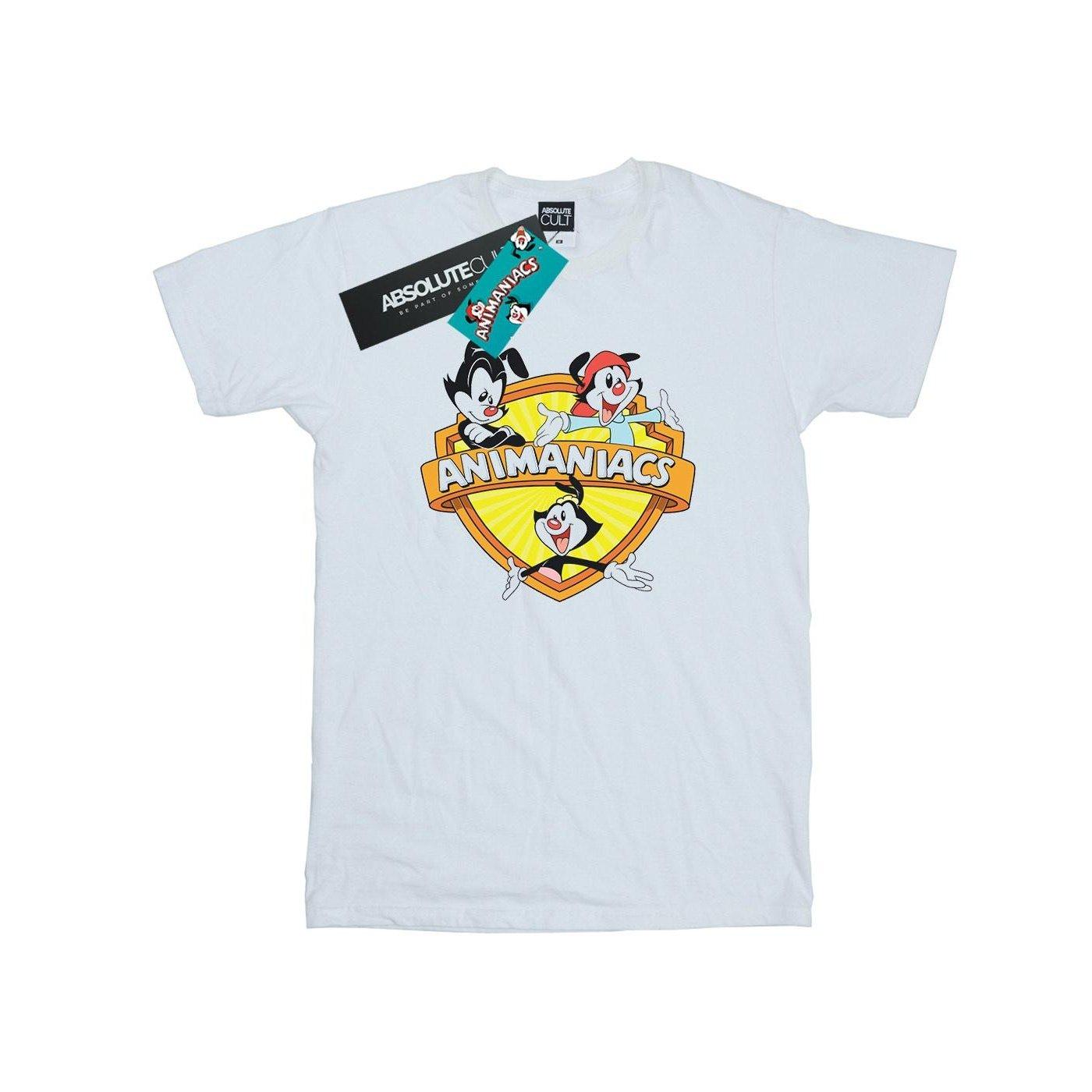 Image of Logo Crest Tshirt Herren Weiss XL