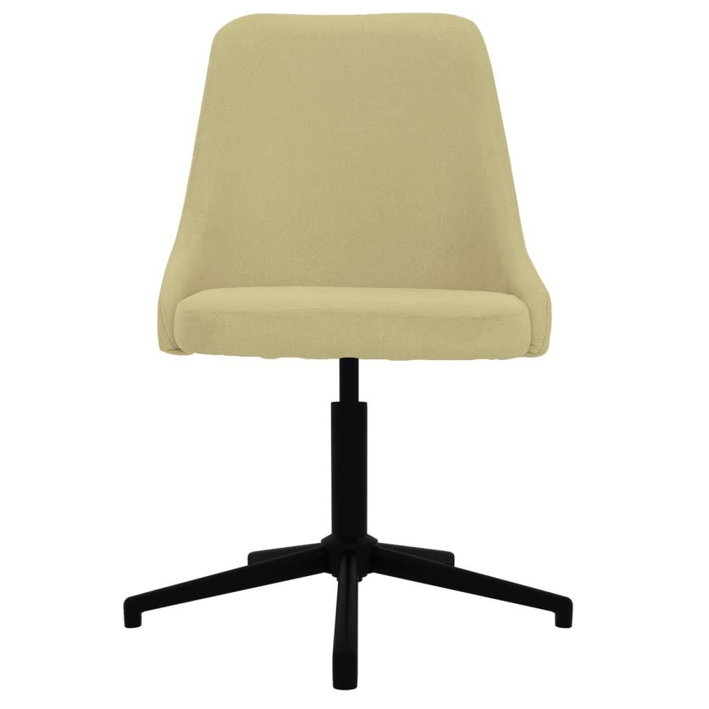 VidaXL Chaise pivotante de salle à manger tissu  