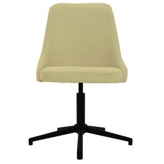 VidaXL Chaise pivotante de salle à manger tissu  