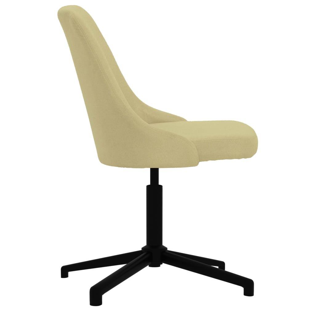 VidaXL Chaise pivotante de salle à manger tissu  