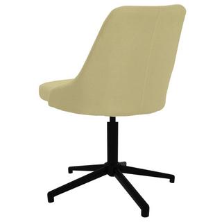 VidaXL Chaise pivotante de salle à manger tissu  