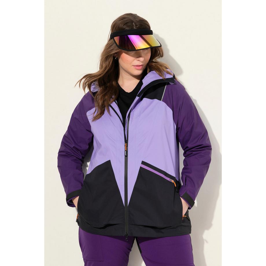 Ulla Popken Giacca Performance Giacca Interna Impermeabile Chiusura a Strappo  