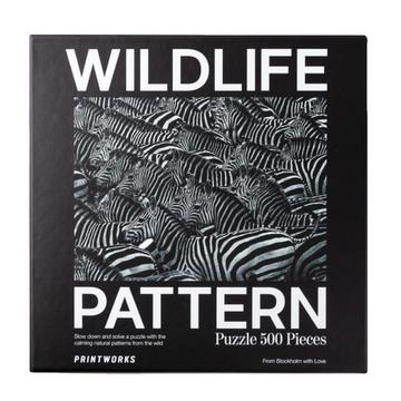 Wildlife Pattern - Puzzle Zebra 500 Teile