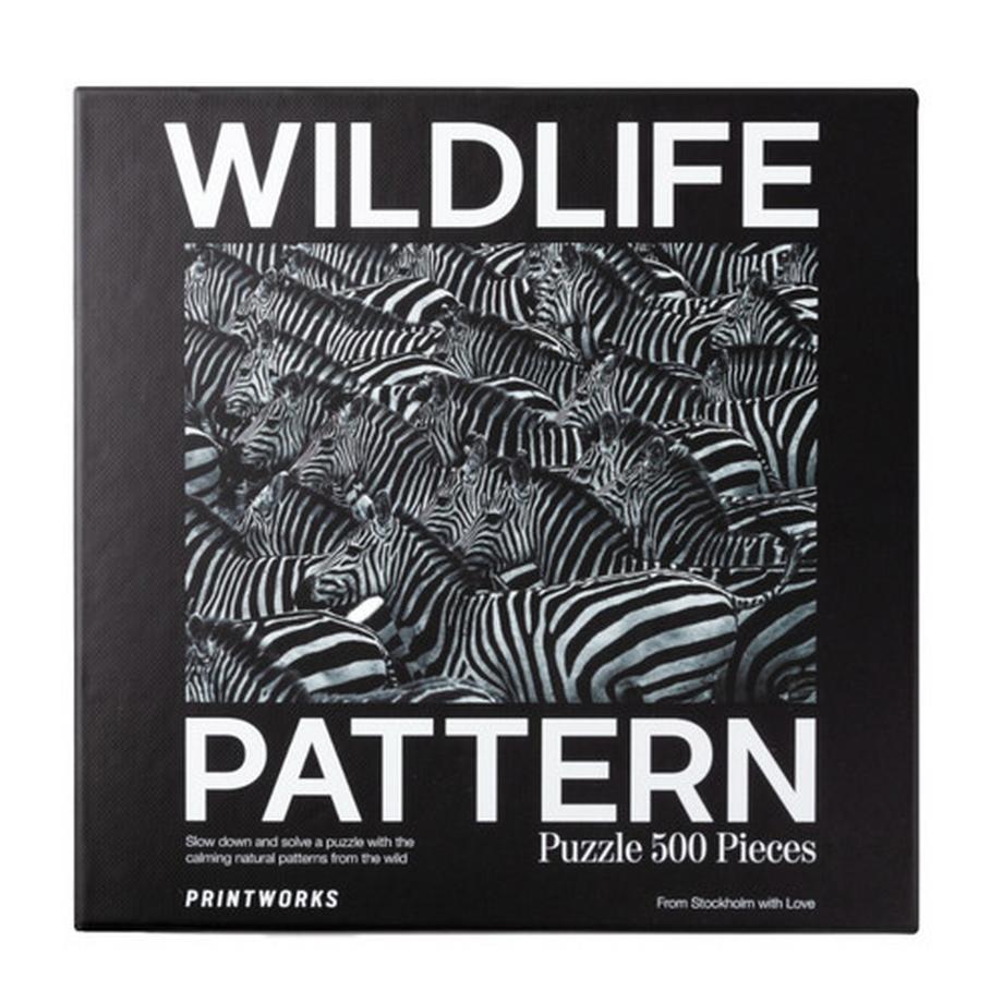 Wildlife Pattern - Puzzle Zebra 500 Teile