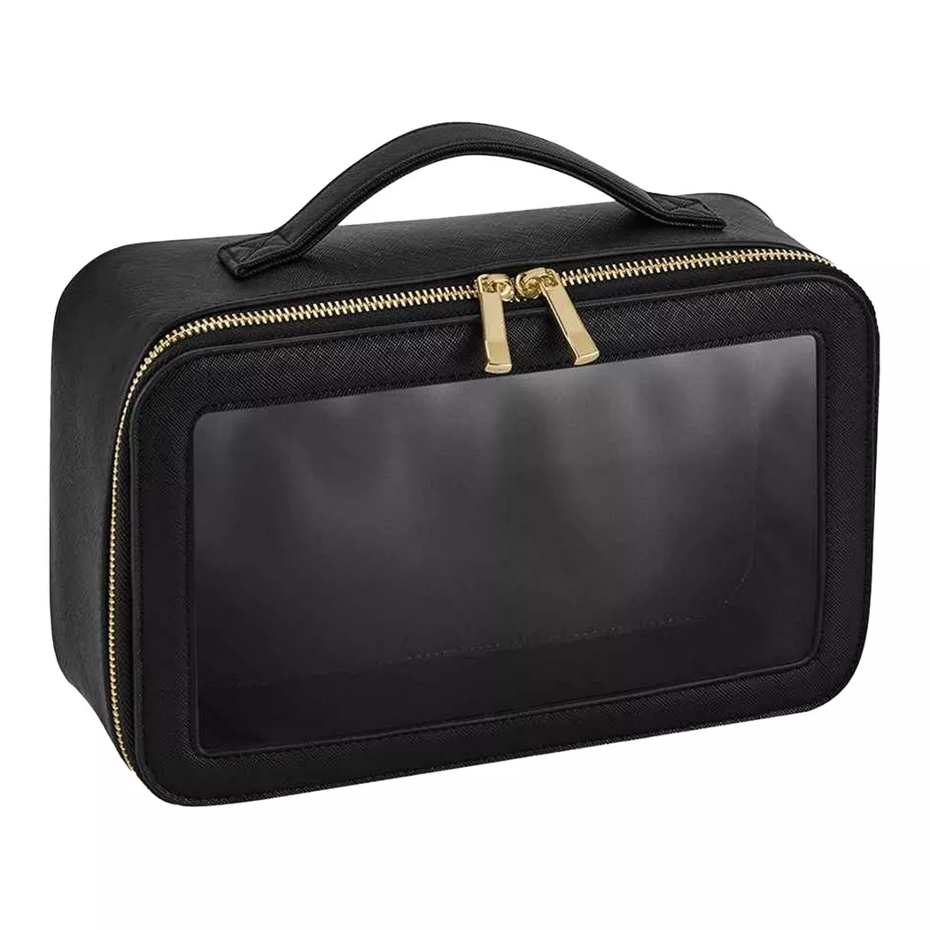 Bagbase Boutique Clear Toiletry Bag in Black