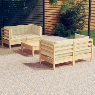 VidaXL Ensemble de meubles de jardin bois de pin  