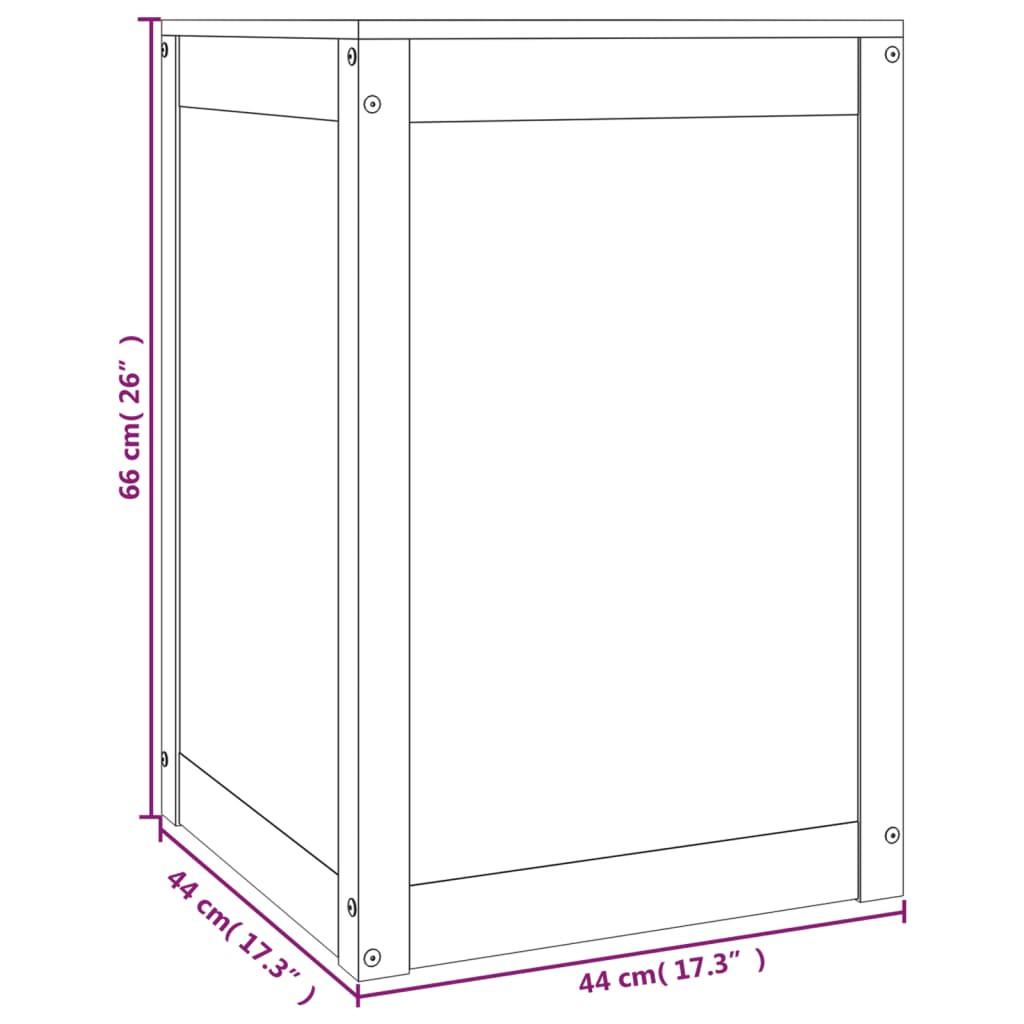 VidaXL  contenitore per bucato Legno di pino 