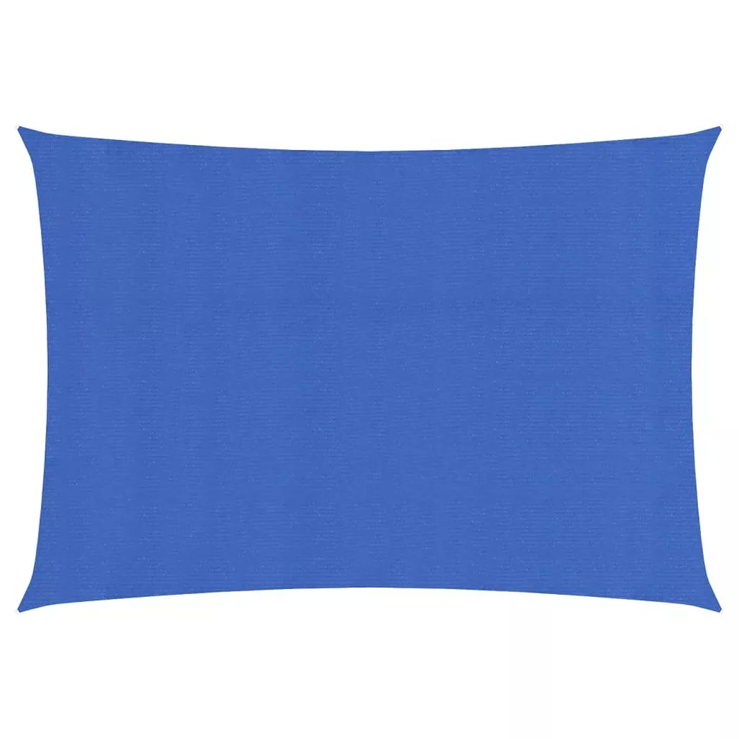 vidaXL Voile d'ombrage 160 g/m² Bleu 2x3,5 m PEHD