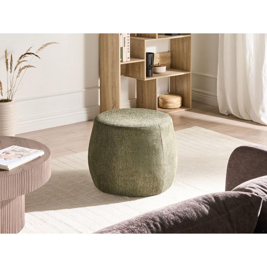 Beliani Pouf en Tissu Moderne ASHTON  