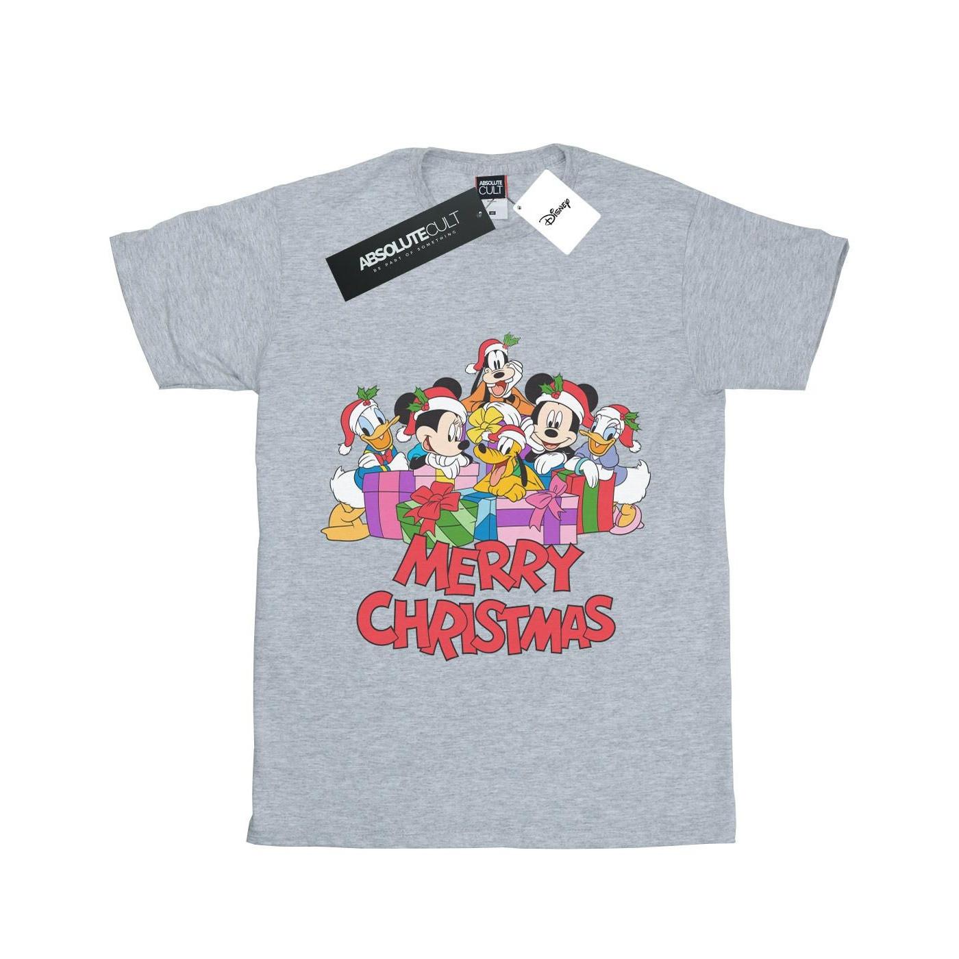 Image of Mickey Mouse And Friends Christmas Tshirt Jungen Grau 152-158