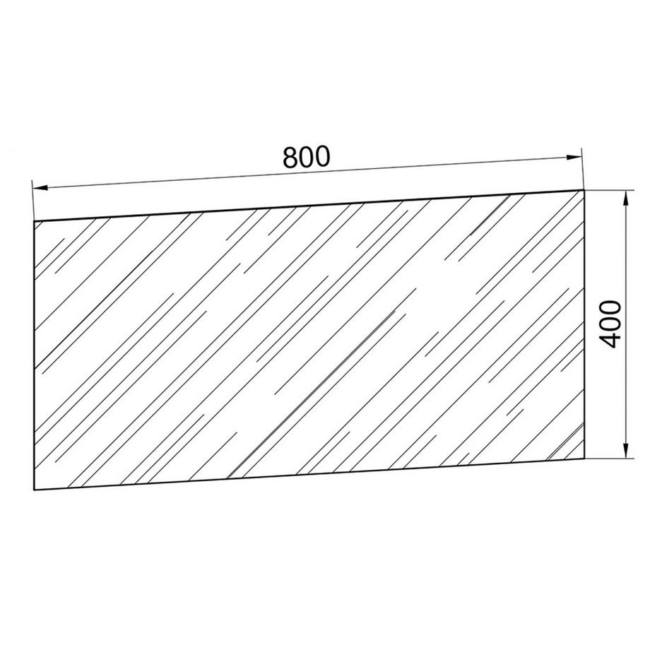 VCM Badspiegel Wandspiegel Hängespiegel Spiegel Badezimmer Badinos 40 x 80 cm  