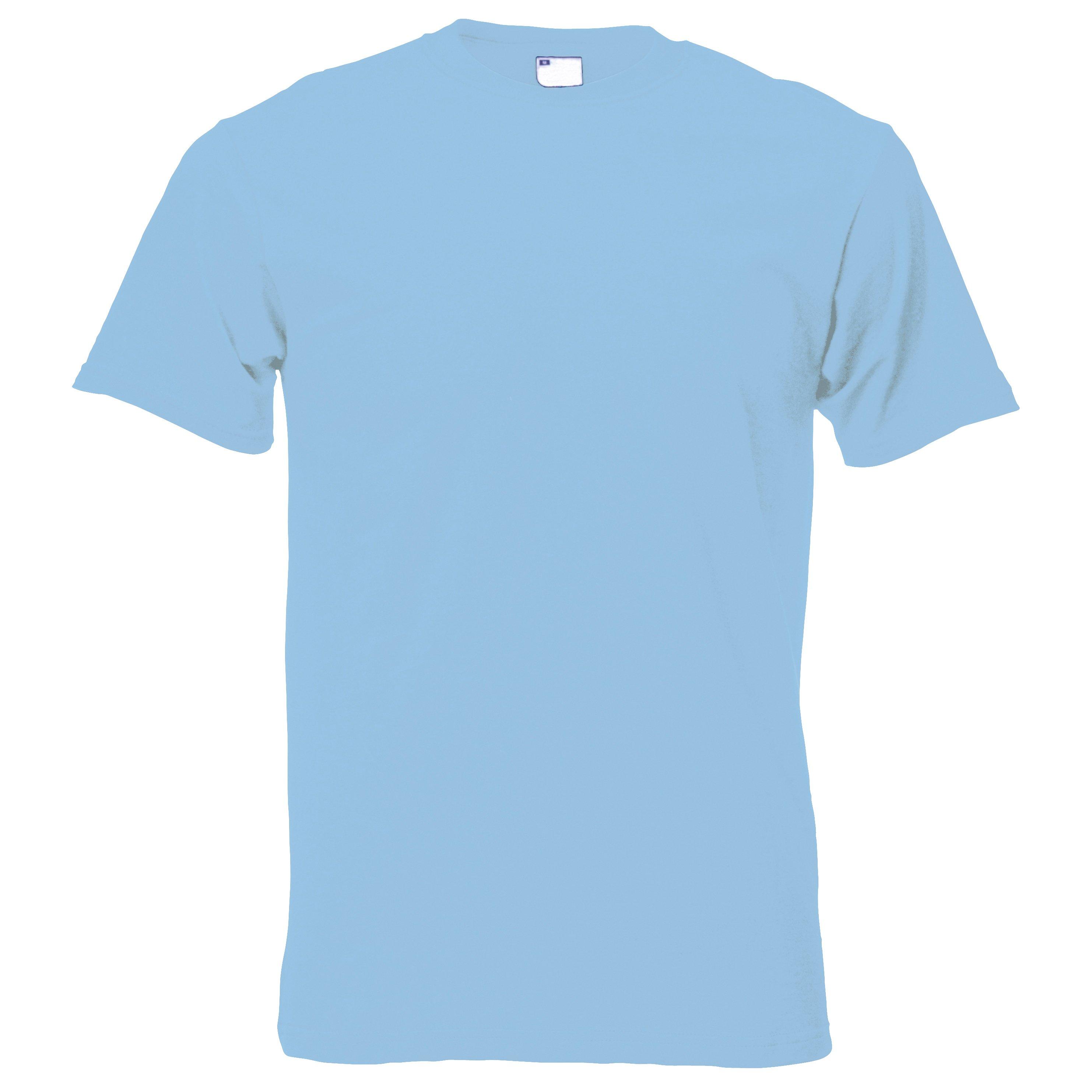 Image of Kurzarm Freizeit Tshirt Herren Hellblau S