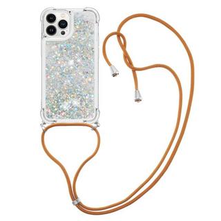 Cover-Discount  iPhone 15 Pro - Coque Paillettes Avec Bandoulière 