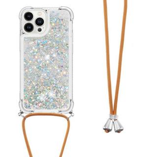 Cover-Discount  iPhone 15 Pro - Coque Paillettes Avec Bandoulière 