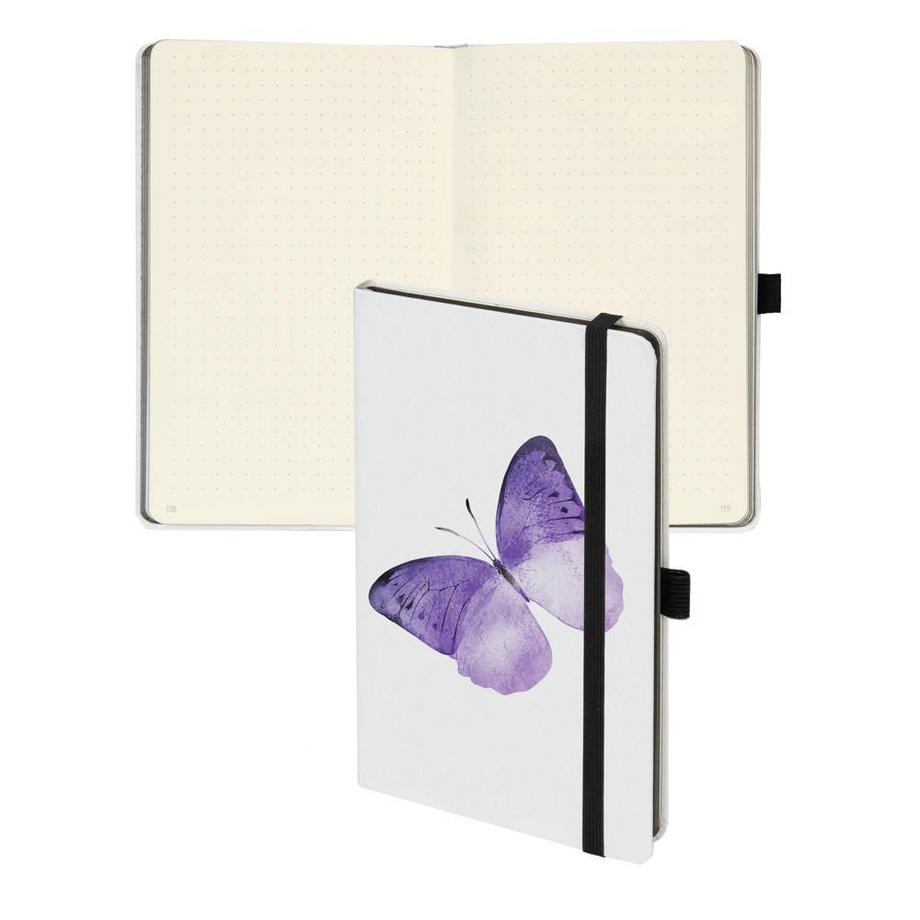 Biella Notizbuch Kompagnon White Trend 2022, 12,5 x 19,5 cm, punktiert  