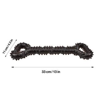Alopini  Robustes Hundespielzeug in Form eines Kauknochens aus Hartgummi mit konvexem Design 