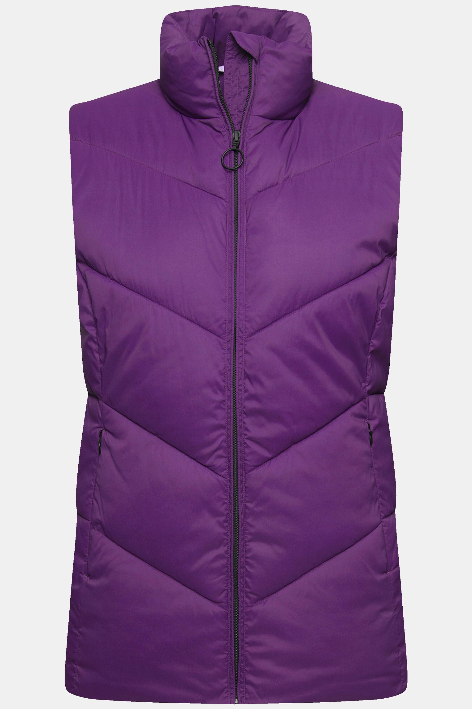 Ulla Popken Gilet trapuntato Collo alto senza maniche  