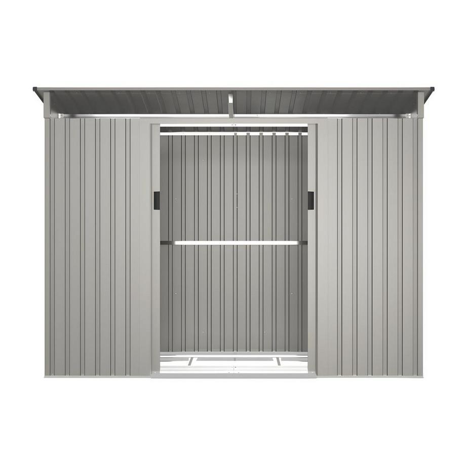 Vente-unique Gartenhaus Metall aus verzinktem Stahl 3,23 m² - FOLCO  